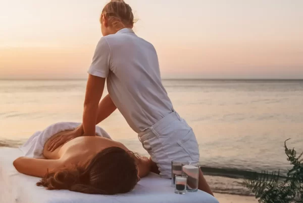 Close-up of iCOCOON massage chair controls, highlighting technology developed in collaboration with professional therapists